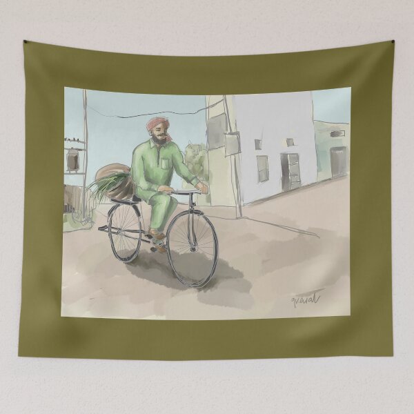 Item preview, Punjabi Village 2 designed and sold by Sukhpal Grewal Ethnic Art.