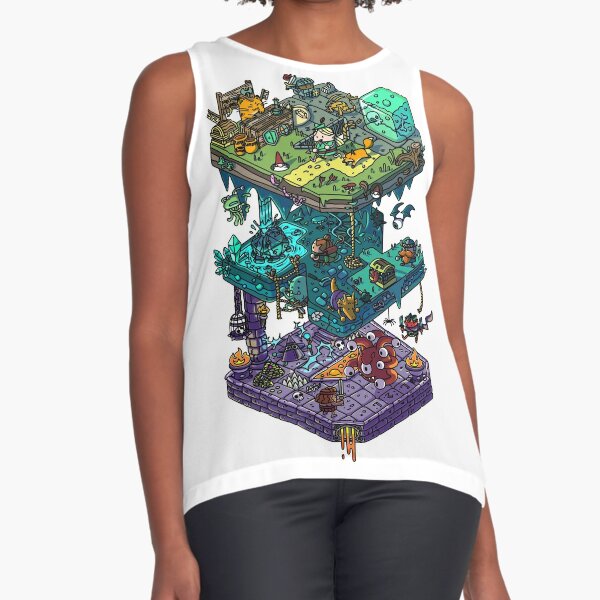 Dungeons and Isometric Dragons Sleeveless Top