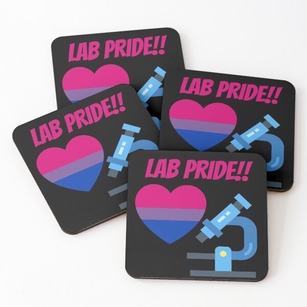 Item preview, BI LAB PRIDE Bandera del Mes del Bi Orgullo CIENTÍFICO DE LABORATORIO MÉDICO designed and sold by Hippiesole.