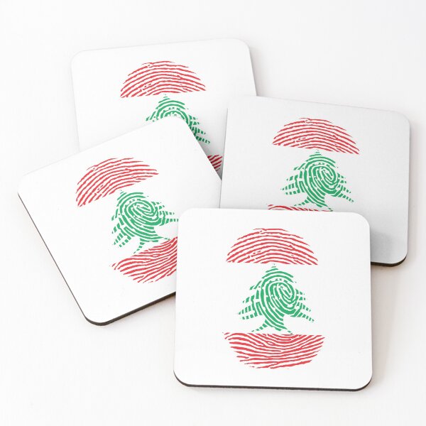 Item preview, Lebanon Fingerprint In Stylish Design designed and sold by ArabCorner.