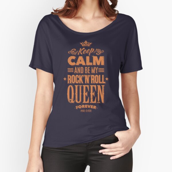 Keep Calm And Be My Rock-n-roll Queen Typography. Grunge Poster
