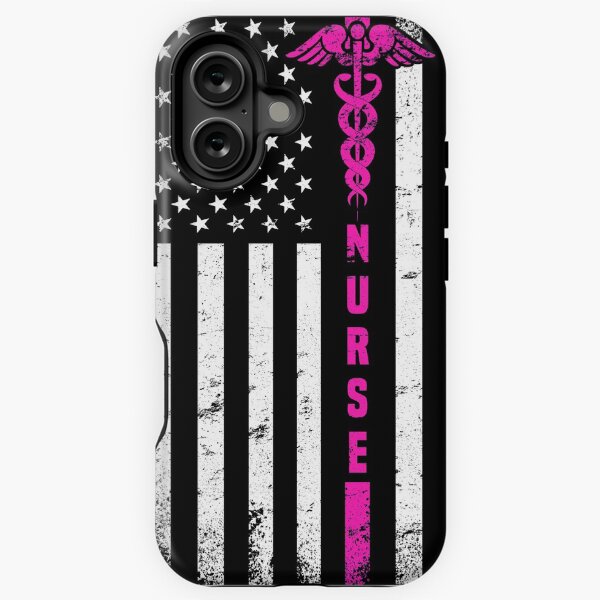 Item preview, Thin Pink Line, Nurse Distressed Medical Worker Pink Line US Flag designed and sold by Alex Popo.