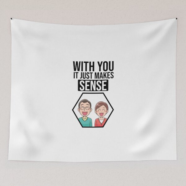 Item preview, With you it just makes sense. designed and sold by Cutebutfunny.