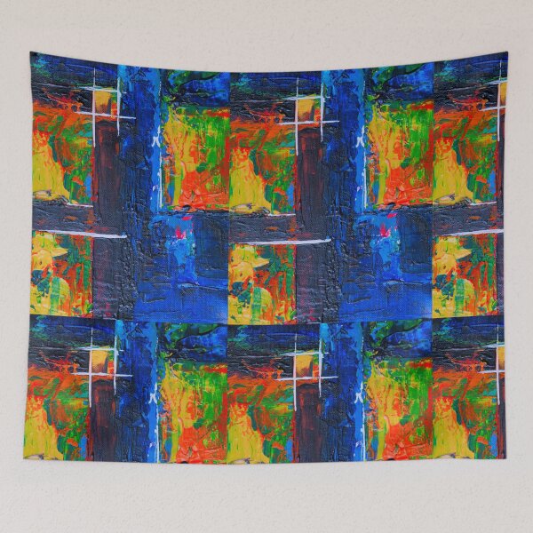Item preview, Multicolored Abstract Painting Pattern designed and sold by lefthighkick.