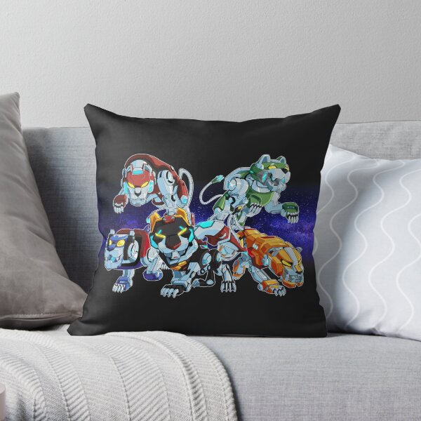 Lions of Voltron Throw Pillow