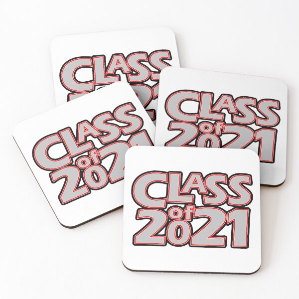 Item preview, Grad Class of 2021 Silver with a Bright Red Border designed and sold by gkillerb.