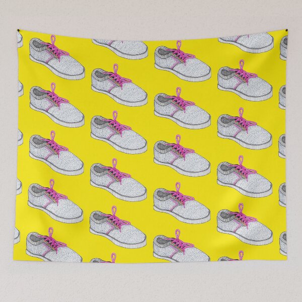 Item preview, Skate Shoes in Pink Ink on Yellow designed and sold by Theokotos.