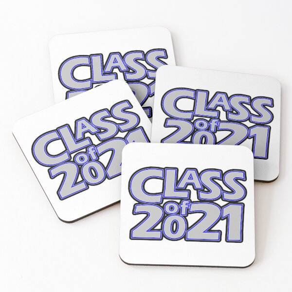 Item preview, Grad Class of 2021 Silver with a Dark Blue Border designed and sold by gkillerb.