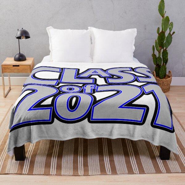 Item preview, Grad Class of 2021 Silver with a Dark Blue Border designed and sold by gkillerb.