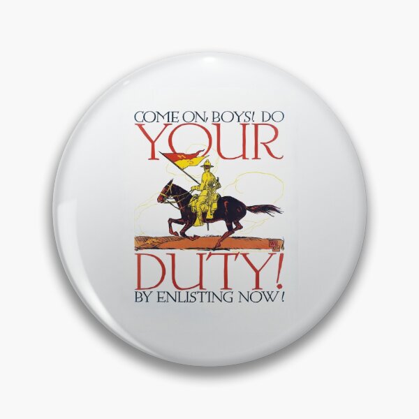 Item preview, Come On Boys! Do Your Duty! By Enlisting Now! - WWI Recruiting designed and sold by warishellstore.