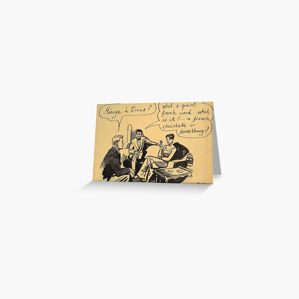 menage a trois | Greeting Card