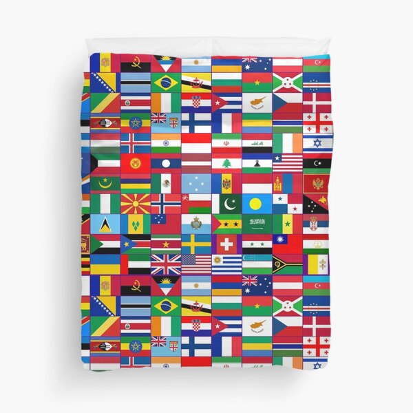 World Flags Duvet Cover