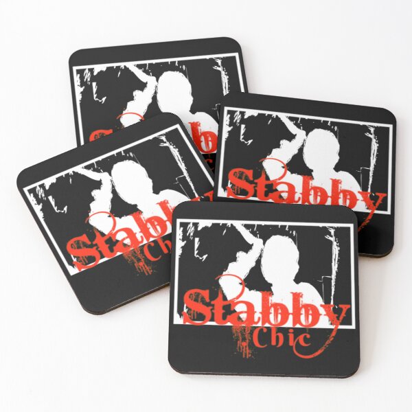 Item preview, Stabby Chic with White Silhouette Background Design designed and sold by Mindsofcreation.
