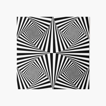 アート・デザイン・音楽 OPTICAL ILLUSIONS Black And White Retro Op Art Design
