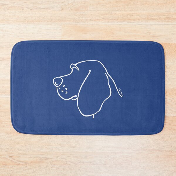 Item preview, Beagle silhouette outline white designed and sold by LivHana.
