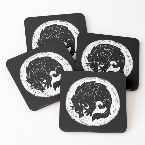 Item preview, Woodcut Werewolf - White Moon designed and sold by citysaurus.