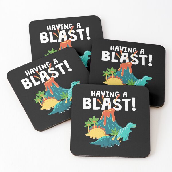 Item preview, Having A Blast! Funny Dinosaur Volcano designed and sold by Alex Popo.