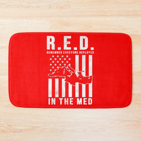Item preview, RED Friday Remember Everyone Deployed in the Med designed and sold by Gold Wings Tees.