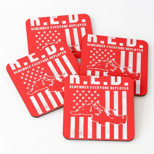 Item preview, RED Friday Remember Everyone Deployed in the Med designed and sold by Gold Wings Tees.
