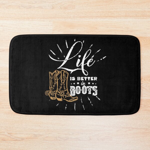 Item preview, Life is better in Boots - Cowboy, Cowgirl, farmer, rodeo designed and sold by Gold Wings Tees.