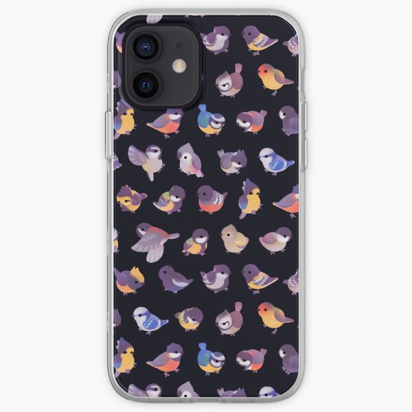 Little bird (Paridae) - dark iPhone Soft Case