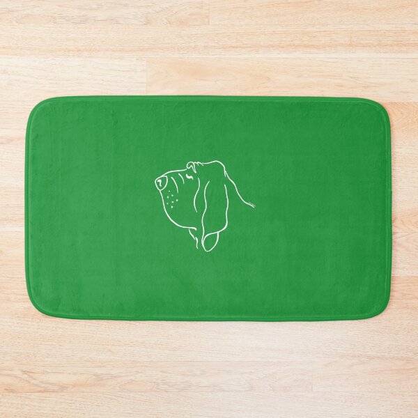 Item preview, Bloodhound silhouette outline white designed and sold by LivHana.