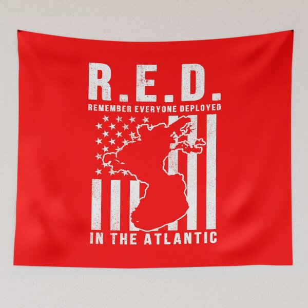 Item preview, RED Remember Everyone Deployed in the Atlantic Ocean designed and sold by Gold Wings Tees.