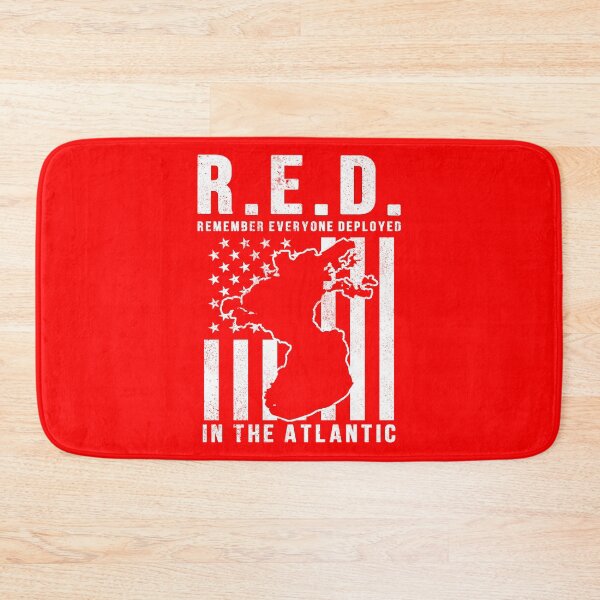 Item preview, RED Remember Everyone Deployed in the Atlantic Ocean designed and sold by Gold Wings Tees.