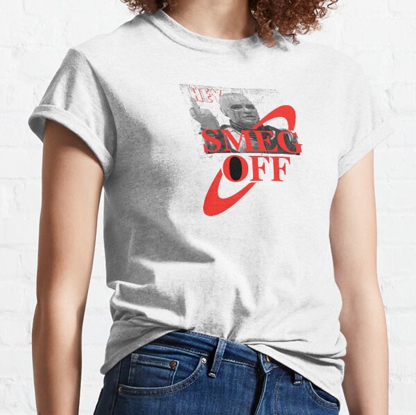 Smeg Off Smeg Head Red Dwarf Kryten Funny Classic T-Shirt