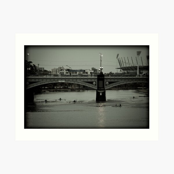 Yarra Morning Traffic Art Print