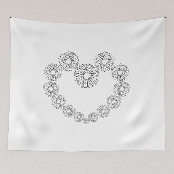 Item preview, Flower Heart Minimalistic Line Art designed and sold by KRISTAHR.