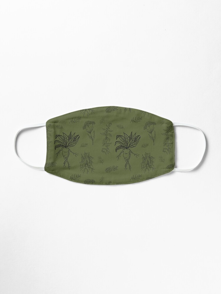 Alternate view of Herbology in Olive Mask