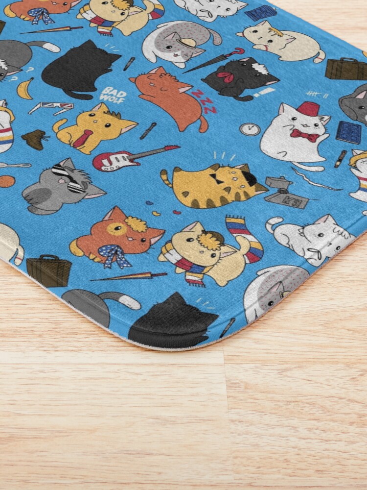 Alternate view of Time Lord Kittens Bath Mat
