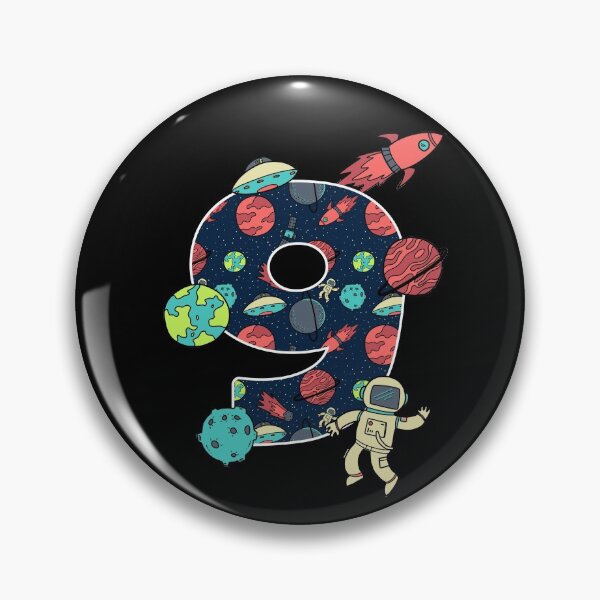 Item preview, Kids 9th Birthday Space and Astronauts 9 Year Old designed and sold by Alex Popo.