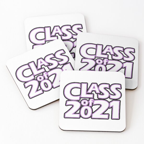 Item preview, Grad Class of 2021 White with a Light Purple Border designed and sold by gkillerb.