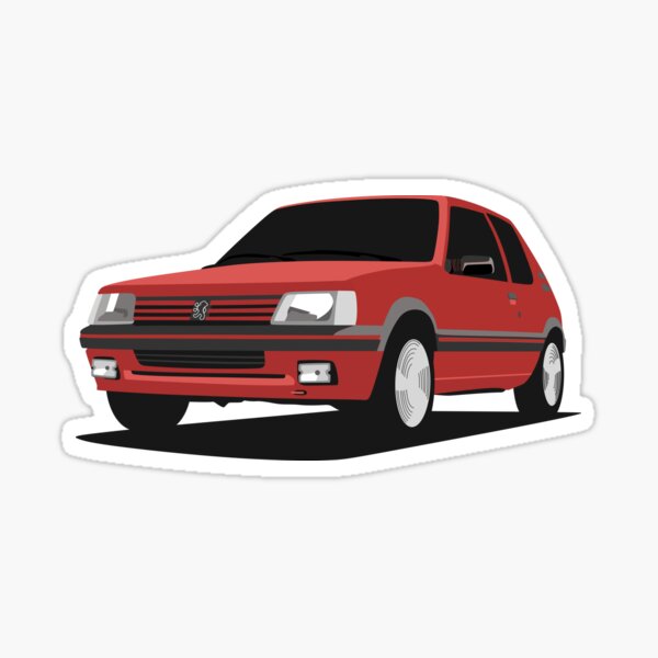 Peugeot 205 GTI Pegatina