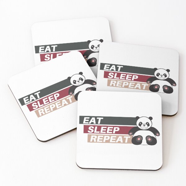 Item preview, Eat Sleep Repeat Cute Panda  designed and sold by zeezy 007.