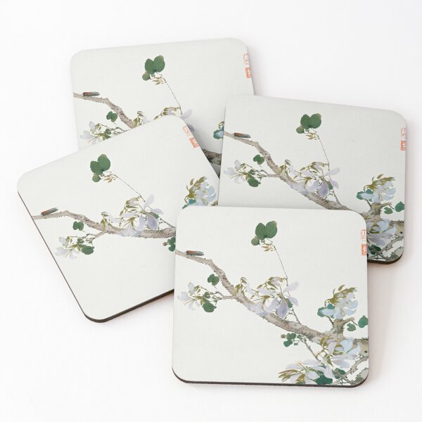 Item preview, Vintage Asian Flowers Illustration by Ju Lian designed and sold by madeinatlantis.
