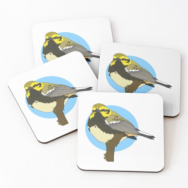 Item preview, Clip Art Style Black Throated Green Warbler designed and sold by NewWorldAster.