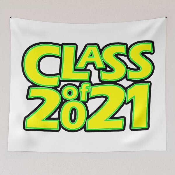 Item preview, Grad Class of 2021 Yellow with a Bright Green Border designed and sold by gkillerb.