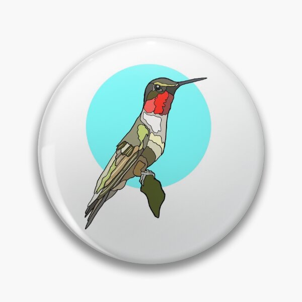 Item preview, Clip Art Style Ruby Throated Hummingbird designed and sold by NewWorldAster.