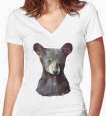 Little Bear Women's Fitted V-Neck T-Shirt