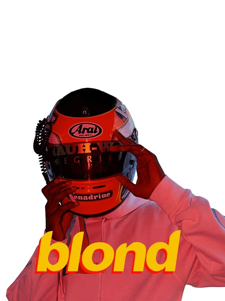 blond motorcycle helmet Frank Ocean