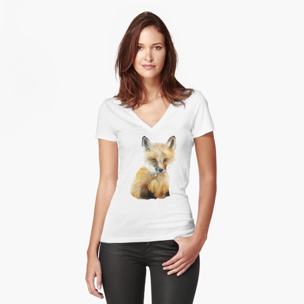 Item preview, Fitted V-Neck T-Shirt designed and sold by AmyHamilton.
