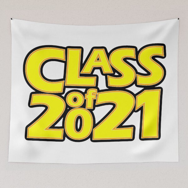 Item preview, Grad Class of 2021 Yellow with a Light Orange Border designed and sold by gkillerb.