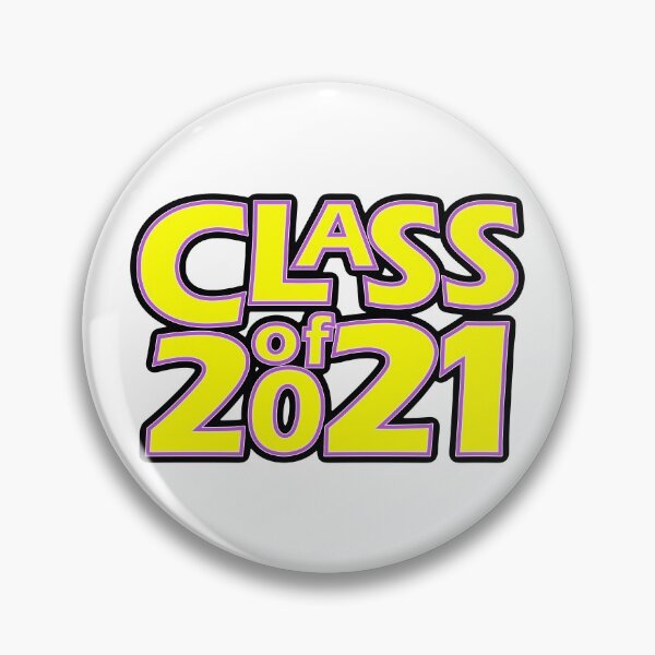 Artikelvorschau, Grad Class of 2021 Yellow with a Light Purple Border entworfen und verkauft von gkillerb.