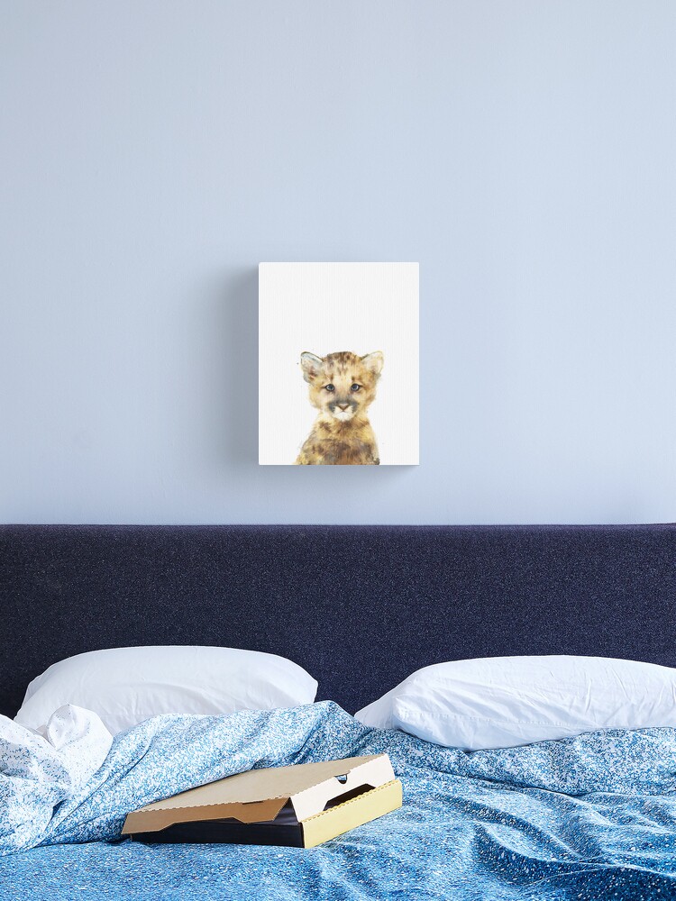 Thumbnail 1 of 3, Canvas Print, Little Mountain Lion designed and sold by Amy Hamilton.
