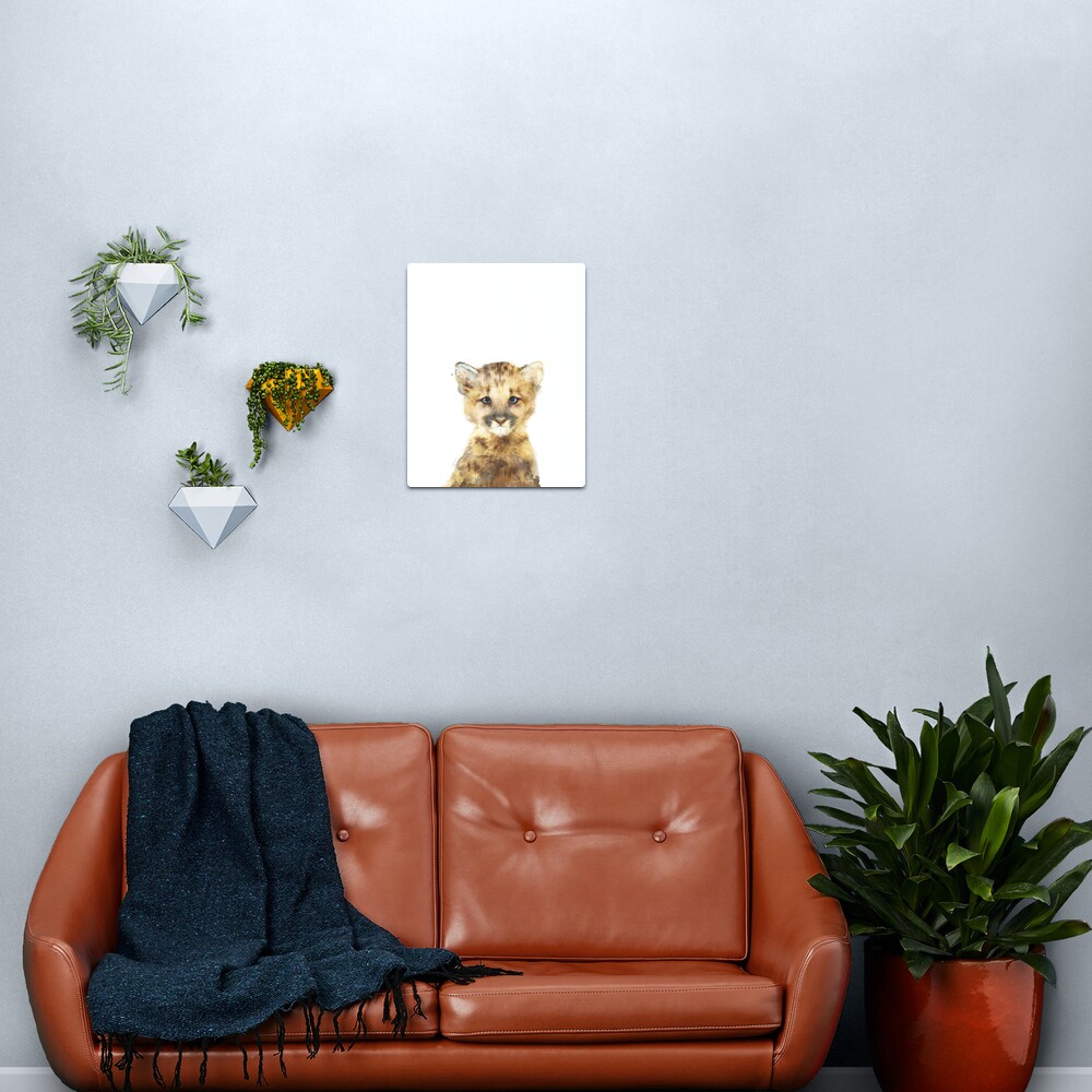 Little Mountain Lion Metal Print