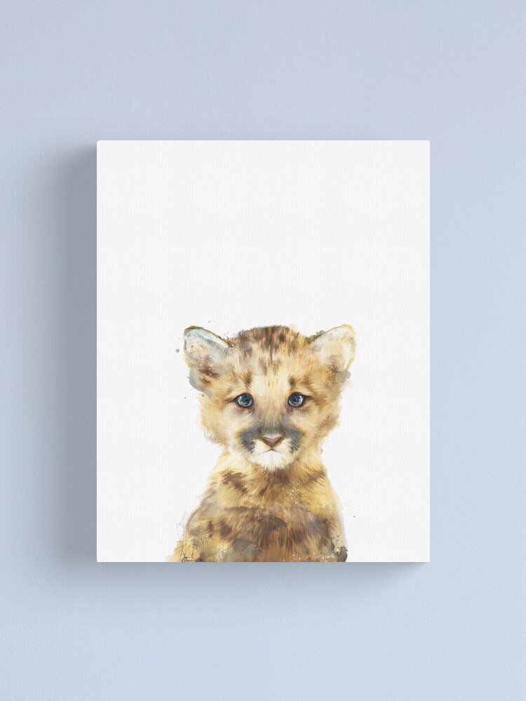 Thumbnail 2 of 3, Canvas Print, Little Mountain Lion designed and sold by Amy Hamilton.