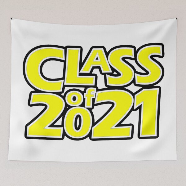 Item preview, Grad Class of 2021 Yellow with a White Border designed and sold by gkillerb.